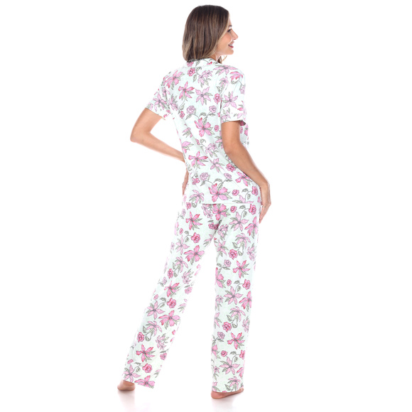 Short Sleeve & Pants Tropical Pajama Set - Picture 5 of 5